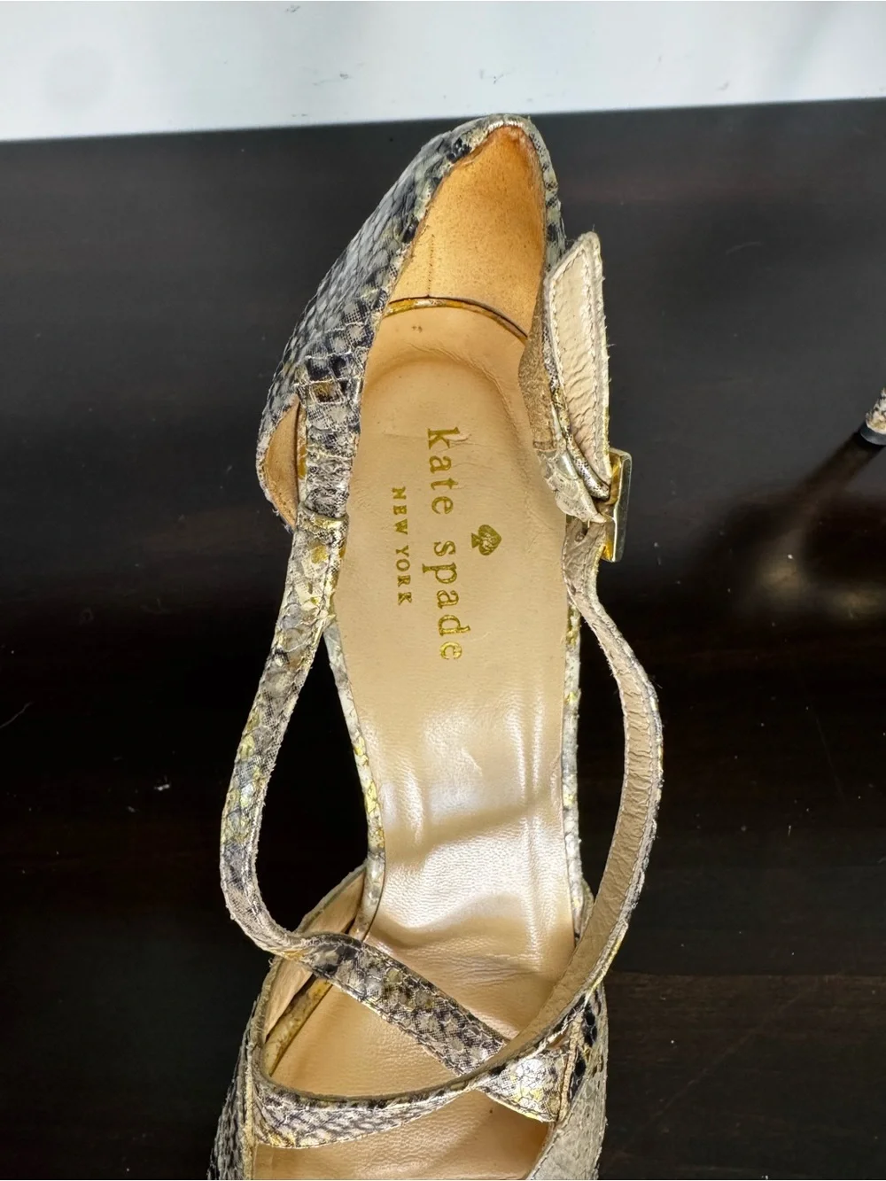 Kate Spade New York Made in Italy Snakeskin Sandals ✨ 7.5B